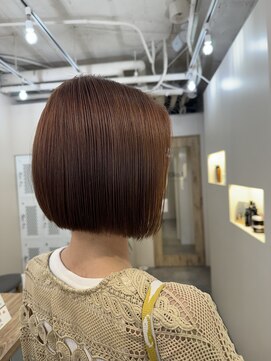 ロア 四条河原町店(LoRE) 《LoRE》ミニボブ×アプリコットオレンジブラウン