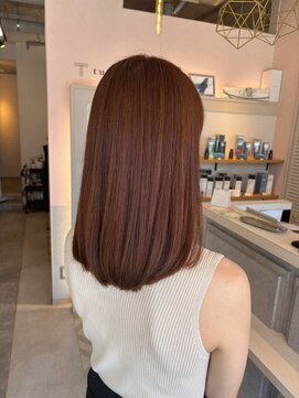 トゥーリ 二日市店(tuuli) 大人可愛いスタイル☆ほんのりピンクブラウン/髪質改善