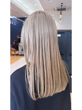 ユニ バイ マグ 長野店(Uni.by Mag) 透明感抜群♪ダブルカラーブリーチホワイトミルクティー