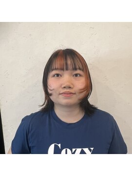 ホネン(honen) 薬院【honen】顔周りレイヤー×デザインカラー