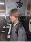 アッシュグレー　メンズカット