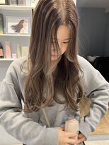 ベルベットヘア 千早店(Velvet hair)&nbsp;髪質改善カラー×オリーブベージュ　【みつ】