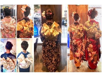 アビリティ ヘアー(ability hair)の写真/外部から着付け・メイクのプロの方に来て着付けをやらせて頂いてます！仕上がり・、持ちが全然違います！