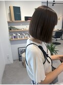 ボブ/ベージュカラー