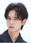天神ニュアンスパーマカルマパーマセンターパートガイルヘア緩め