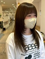 カシータヘアー(Casita hair)&nbsp;透明感ブラウンアッシュ/ハッシュカット/顔まわりカット