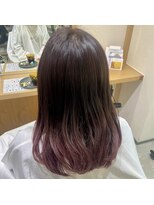 スピンヘアー 烏丸店(Spin hair) ピンクグラデーションカラー学割U24/デザインカラー/艶カラー