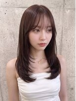 ルイス 宝塚(Luis)&nbsp;LUIS小顔レイヤー×マロンブラウン艶カラー髪質改善30代