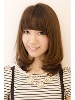 ハナブサ 田上店(HANABUSA)&nbsp;ふわミディな可愛く黒髪でも似合うボブ☆