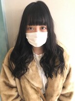 ロンド 銀座(Lond)&nbsp;ダークグレージュと目力強調バングが大人かわいいロング 高橋