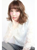 ルークス 中央林間(LOOOKS)&nbsp;グレージュ×ふわボブ×前髪×デジタルパーマ