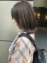 グランドライン(GRAND LINE)&nbsp;《GRANDLINE松本》アッシュブラック可愛い小顔外ハネボブ