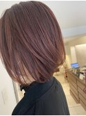 #ショートヘア#チェリーピンク