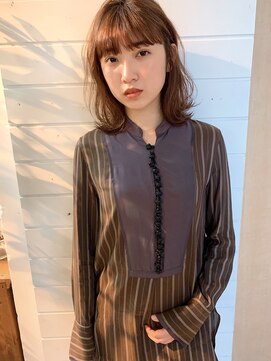 クラフト ヘア デザイン(CRAFT HAIR DESIGN) トワイライトベージュ/切りっぱなしレイヤーミディ