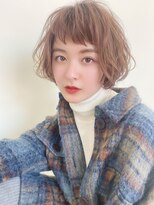 ルービック 京橋(Rubik's)&nbsp;大人可愛いバングショート×ニュアンスパーマベージュ
