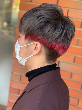 アークスヘアー インスタ人気★映える裾カラー×刈り上げマッシュ