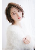 大人可愛いふんわりショートボブ[白髪染め/ヘッドスパ/本八幡]