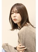 ナチュラルストレートミディ