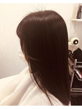 ヘアーカルチャー おゆみ野店(HAIR CULTURE) ロングストレート髪質改善艶髪セミロング30代40代50代