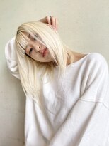 デコ(DECO) 《RYUSEI》ホワイトカラーブロンドカラー小顔ハイトーン髪質改善