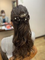 ノコナッツ(NOCONUTS) 編み込みハーフアップ