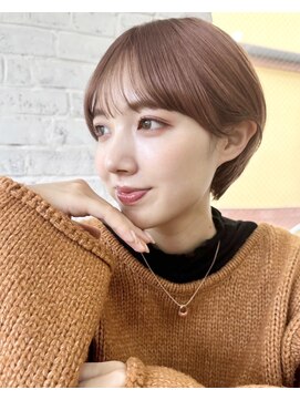 ガーデン オオタカノモリ(garden otakanomori) 20代30代40代大人ナチュラルショート×ベージュカラーa