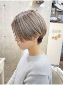 ハンサムショート×バレイヤージュ 用賀