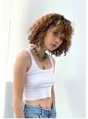 ボブヘアのスパイラルパーマ・ハイライト・an・アン