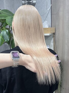 ロウル 渋谷(LOWRL) ブロンドベージュカラー/ケアブリーチ/ダブルカラー