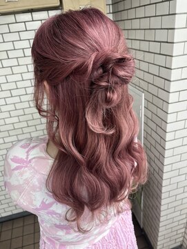 フェリーチェ(Felice) ハーフアップ　ロウボーン　結婚式　パーティー