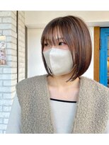 ロディーナ 大口 新子安(rodina)&nbsp;まとまりやすく大人可愛いあご下ボブ