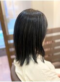 30代40代50代/艶髪/黒髪ヘア/ミディアム