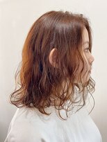 フラム(fulam)&nbsp;ゆるっとパーマにオレンジカラー！