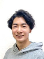 黄ぐまくん美容室 メンズ ショートレイヤー