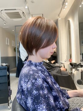 ロンド エメ 柏(Lond aimer) 美髪×前髪レイヤーショート髪質改善縮毛矯正ダブルカラー[柏]