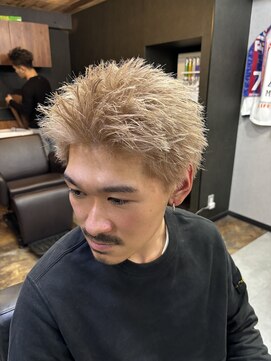 メンズ ラピス(Men's Lapis) スパイキーショート/ミルクティーベージュ