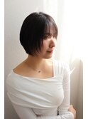 《顔まわりに変化を◎》レイヤーボブ stylist 佐合梨花