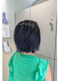 【EIGHT 豊崎】お客様スタイル…バレイヤージュ×ネイビーブルー