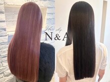 うるツヤな仕上がりに感動間違い無し☆髪に優しい縮毛矯正♪