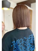 小顔タッセルボブ×美髪[ぱつっとボブ/縮毛矯正/横浜韓国]