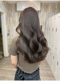 大人かわいいエギョモリミルクティーブラウン ひし形シルエット