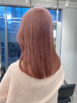 サンクマーケット 渋谷(cinq MARKET) 渋谷ブリーチカラータッセルボブ顔周りレイヤー切りっぱなしボブ