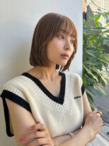 セイドット オモテサンドウ(Say. omotesando) Say.切りっぱなしボブミニボブことりベージュシルキーベージュ