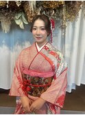 成人式ヘアセット×振袖着付け#お呼ばれヘア#ヘアセット#ヘア