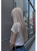 ホワイトベージュ/ブリーチ/ダブルカラー/髪質改善/立川