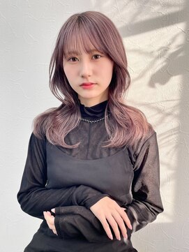 韓国レイヤー20代30代40代天使の羽バング髪質改善