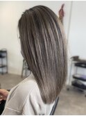 40代50代冬◎白髪ぼかしロングナチュラルハイライト