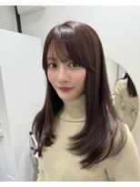 ロエ(LOE)&nbsp;レイヤーカット　チョコレートブラウン