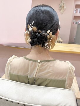 サロン ド ユーア(salon de yuua) 広島市中区大手町美容院　結婚式　カチモリヘアアレンジ