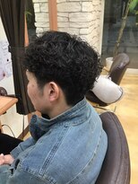 ヒラトヤ 肴町店&nbsp;ツイストパーマニュアンスパーマ髪型メンズ韓国系カジュアル